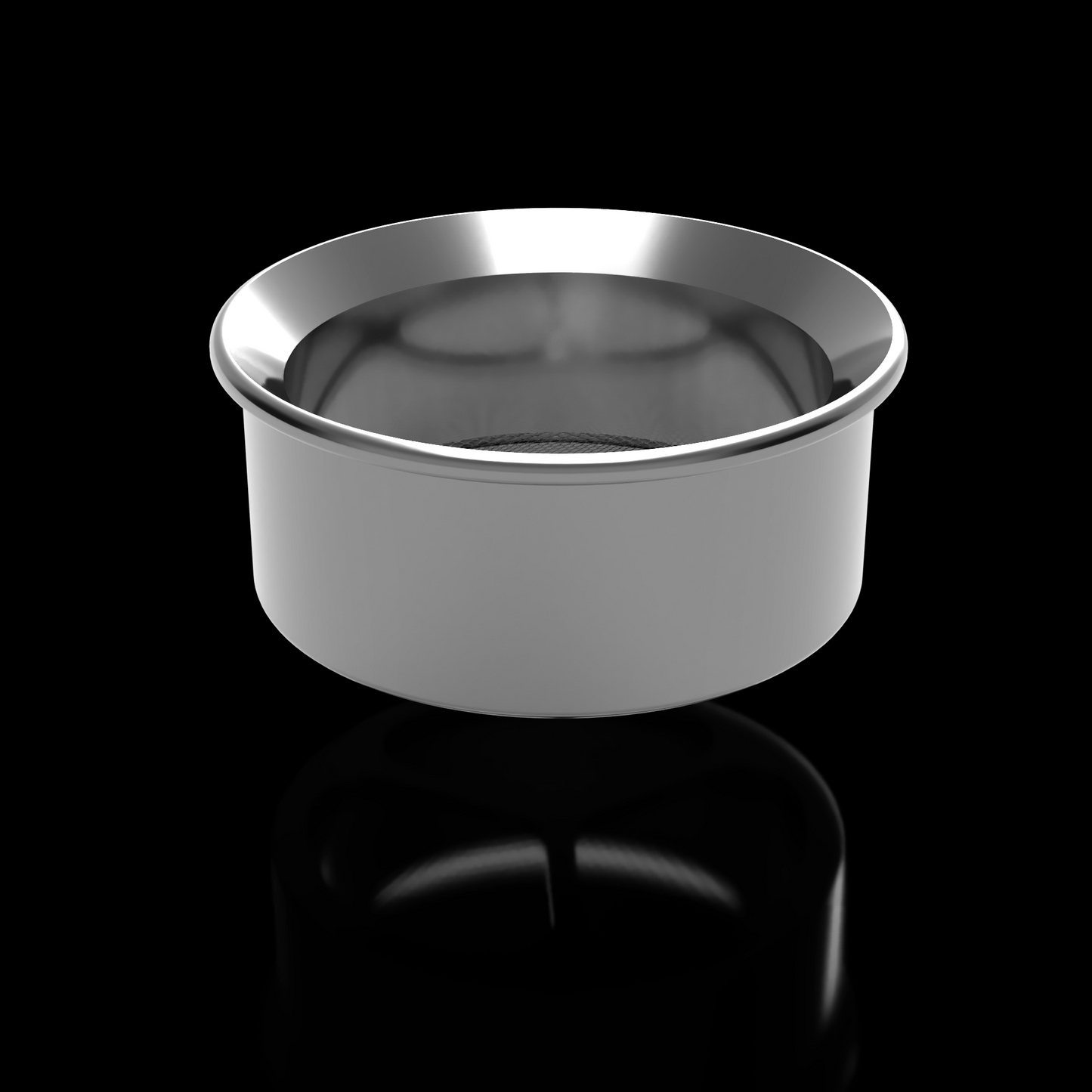 silver basket that turns your qubus into 4 piece weed grinder