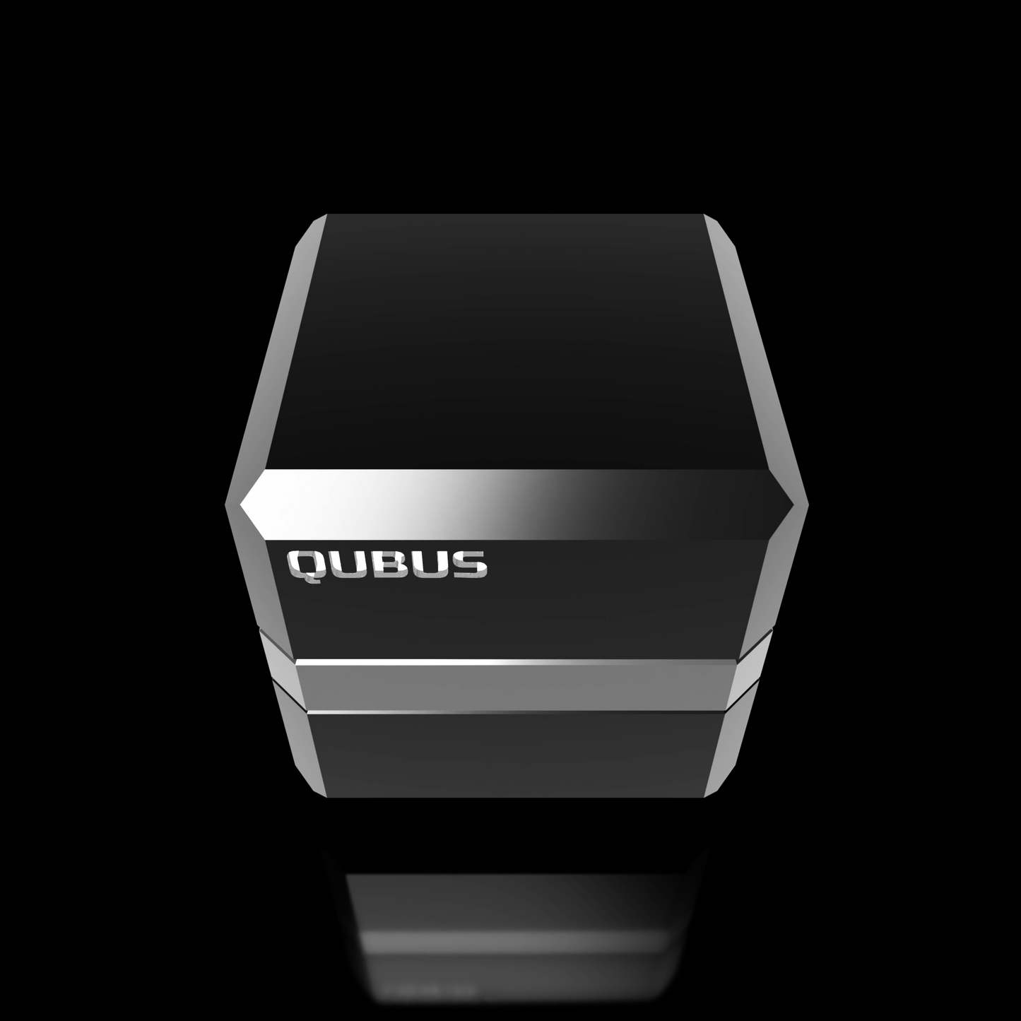 Cool looking cube shaped silver grinder